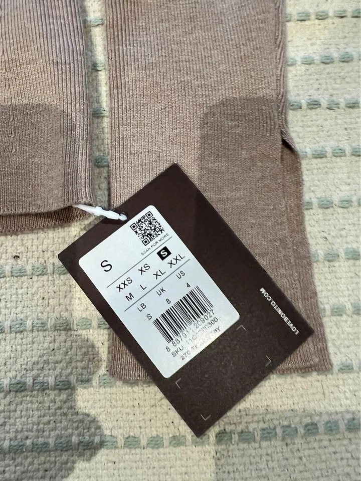 Light Brown V-Neck Top New with Tag (S) - photo 2