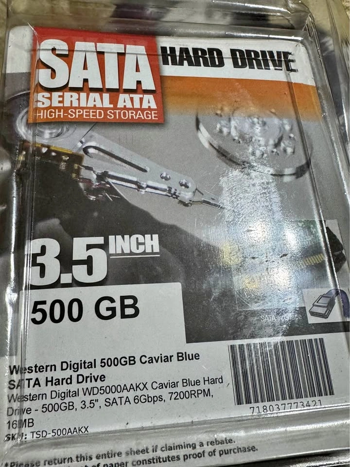Western Digital 500GB Caviar Blue SATA Hard Drive