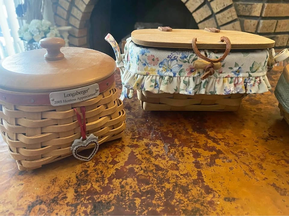 3 Longenburger Baskets $15 ea