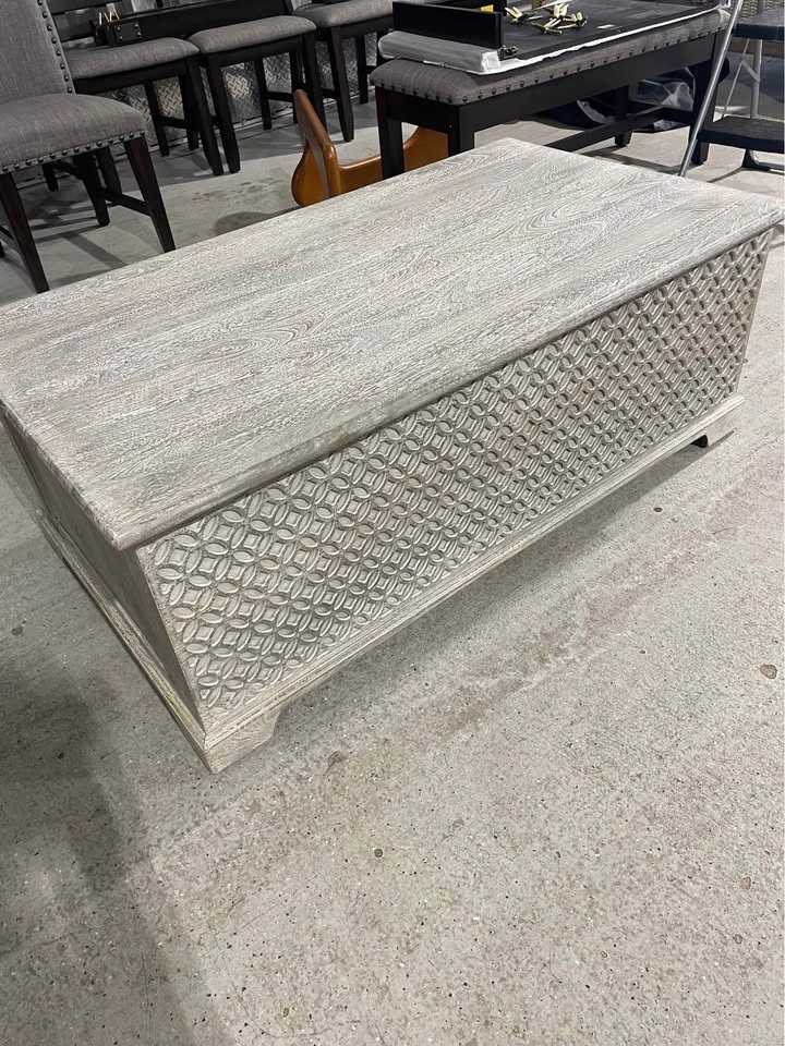 Unique Pop-up Wood Cocktail Table 50"w x 28"d x 18"h - photo 2