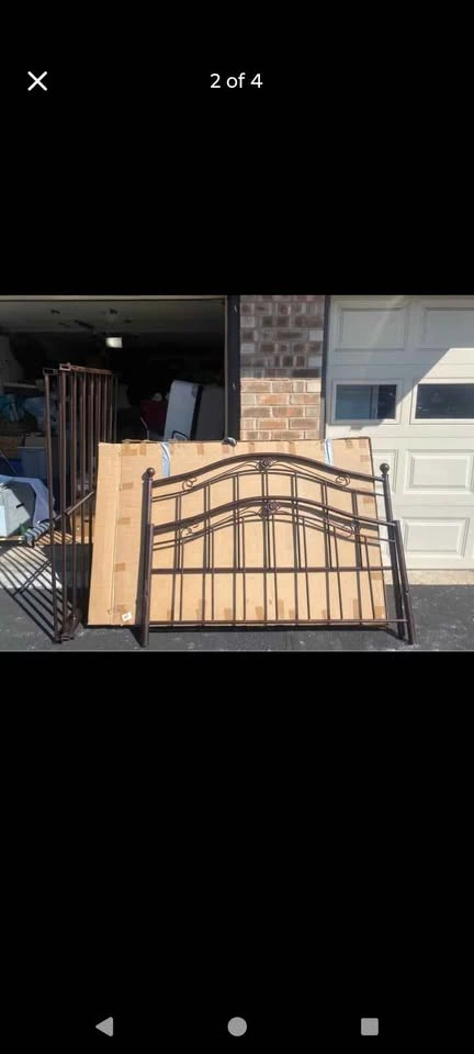 New Queen Wayfair Bronze Bed frame (in box) - photo 2