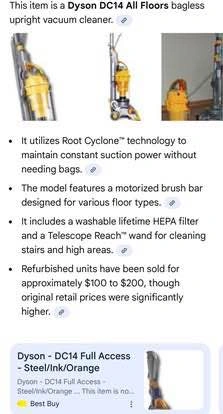 Dyson DC14 Vacuum Cleaner - photo 2
