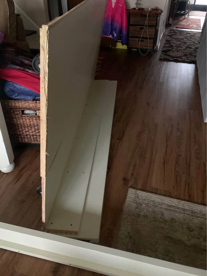 White Pottery Barn Wood Twin Bed Frame with Trundle - photo 3