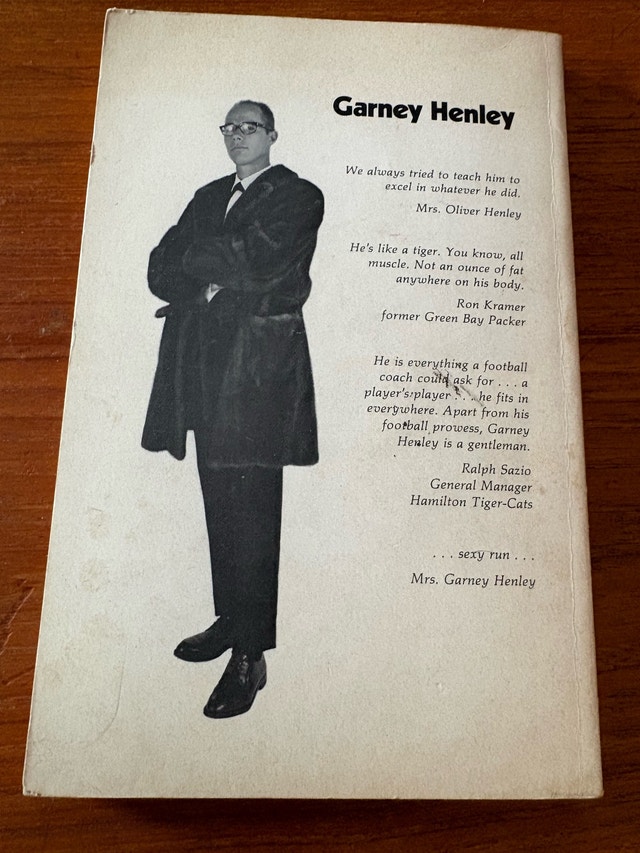 Signed Hamilton Tiger Cats Football Garney Henley’s book. - photo 4
