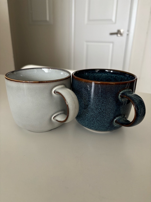 IKEA GLADELIG Mugs - Blue & Gray Reactive Glaze - photo 5