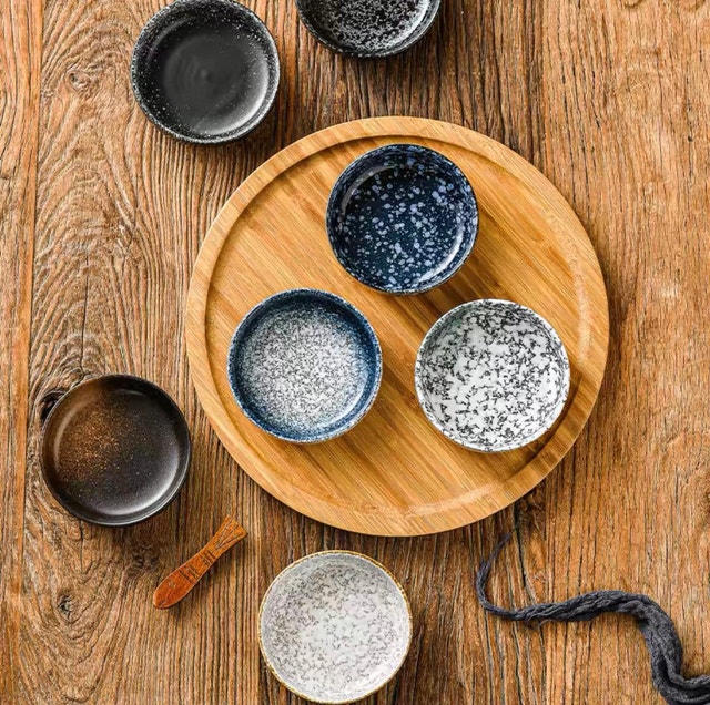 Set of 4 Ceramic Sauce Dishes - Minimalist & Chic - photo 2