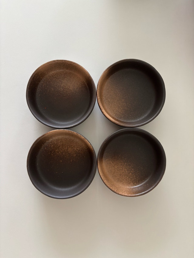 Set of 4 Ceramic Sauce Dishes - Minimalist & Chic - photo 5