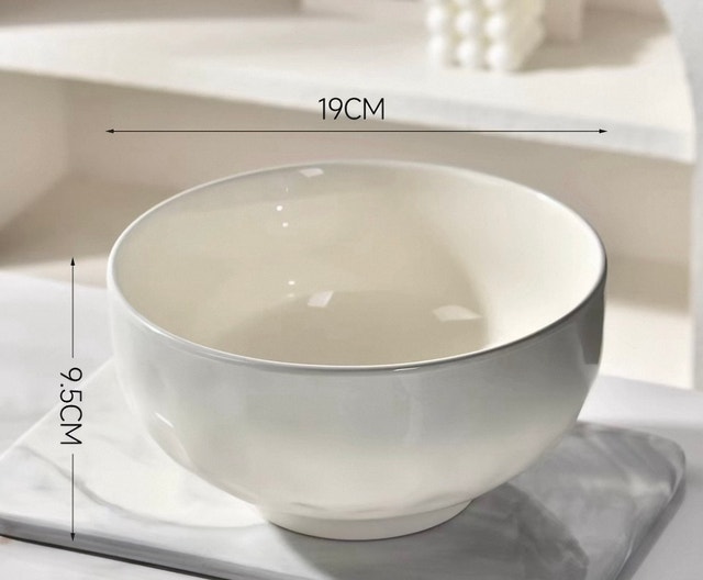 Pair of 8” Ceramic Soup/Noodle Bowls - High Capacity (Set of 2) - photo 3