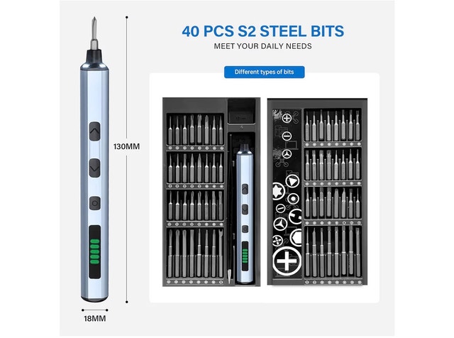 Precision Electric Screwdriver Set – Like New - photo 2
