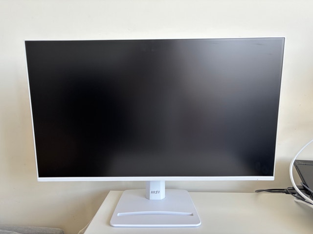 MSI PRO 27” White IPS Monitor - 120Hz Like New - photo 3