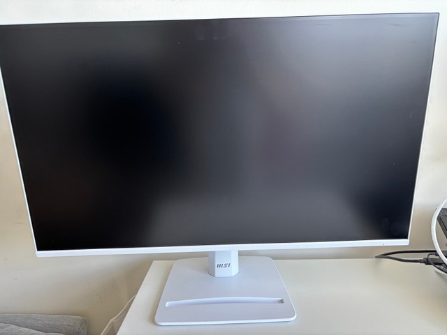 MSI PRO 27” White IPS Monitor - 120Hz Like New - photo 4