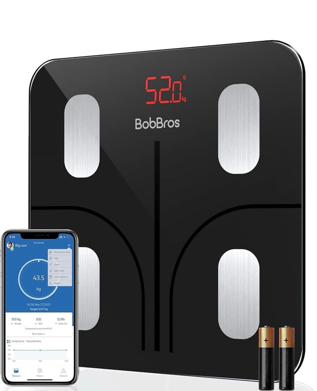 BobBros Smart Body Fat Scale - Bluetooth & App Sync