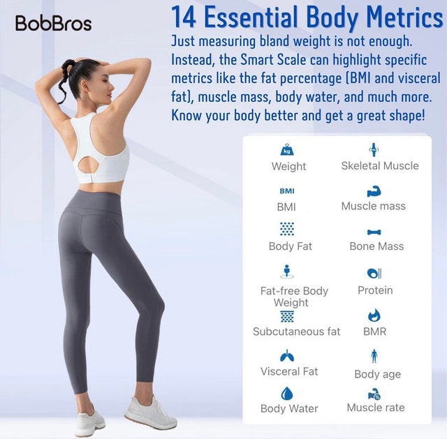 BobBros Smart Body Fat Scale - Bluetooth & App Sync - photo 2