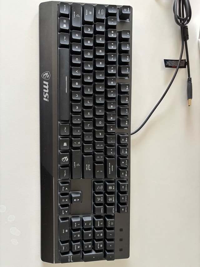 MSI Vigor GK30 RGB Gaming Keyboard - Like New - photo 4