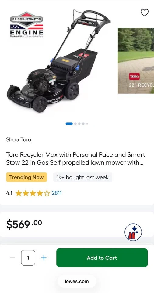 Toro Recycler Gas Lawn Mower - photo 3