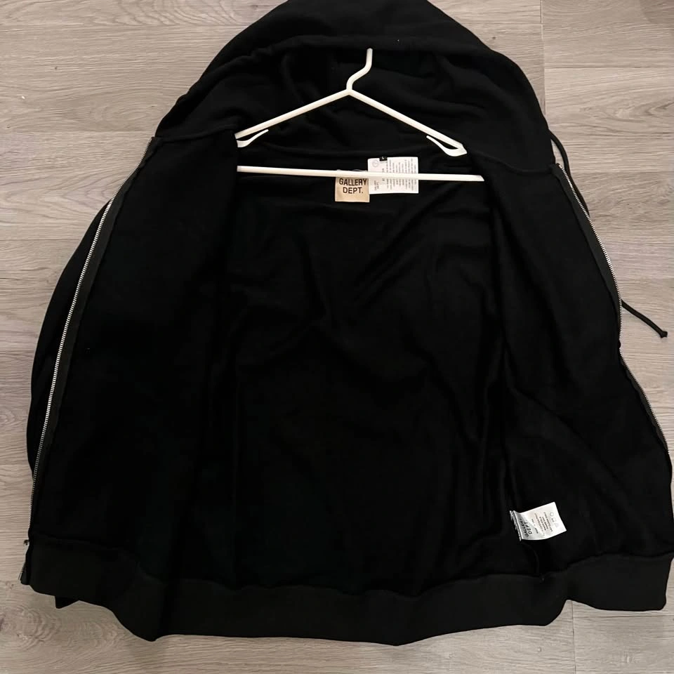 Gallery Dept. Boxing Zip-Up Hoodie Black Size L - photo 5