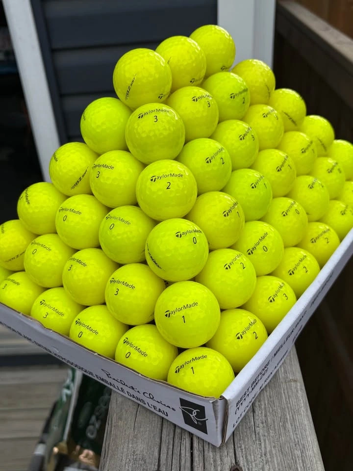 PYRAMID of yellow Taylormade golf balls!!! - photo 3