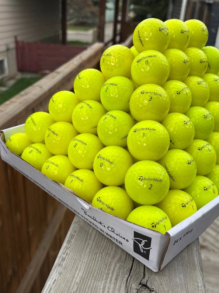 PYRAMID of yellow Taylormade golf balls!!! - photo 4
