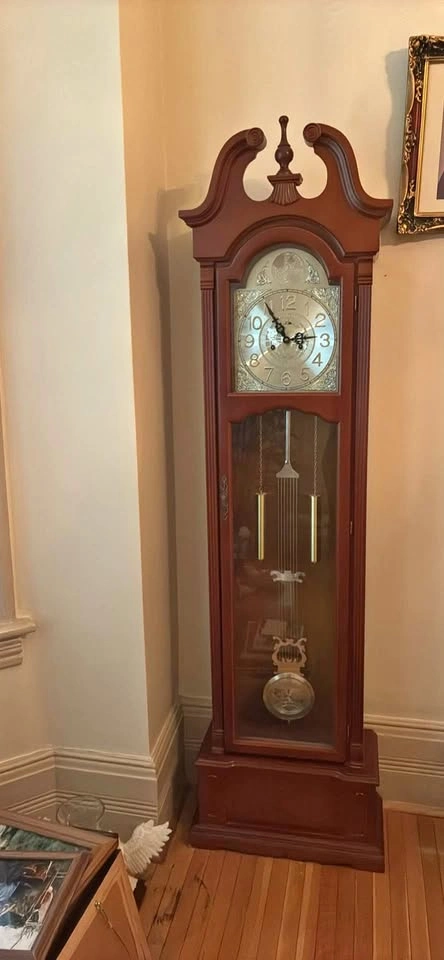 Tempus fugit grandfather clock