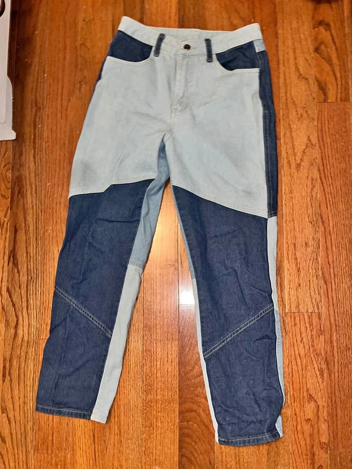 Colour Block Jeans