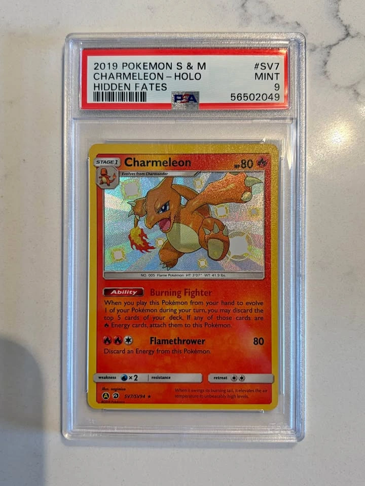 2019 Pokemon Holographic Charmeleon PSA 9 MINT