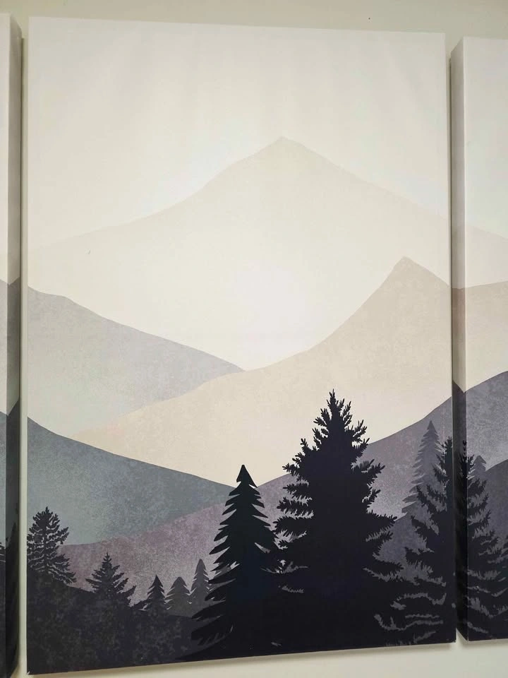 Mountain Forest Canvas Art Set 3 pc - photo 4