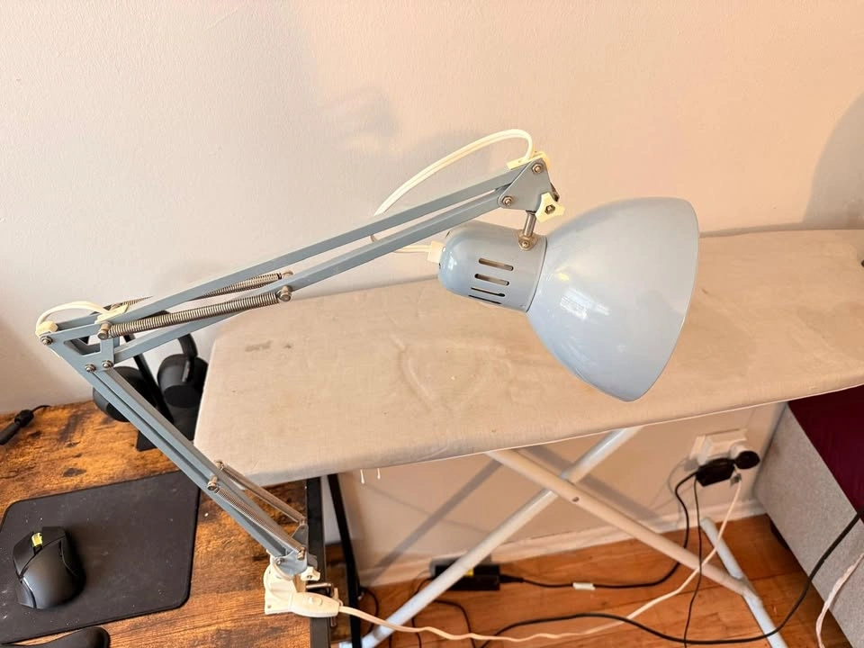 Ikea TERTIAL Work lamp, light blue