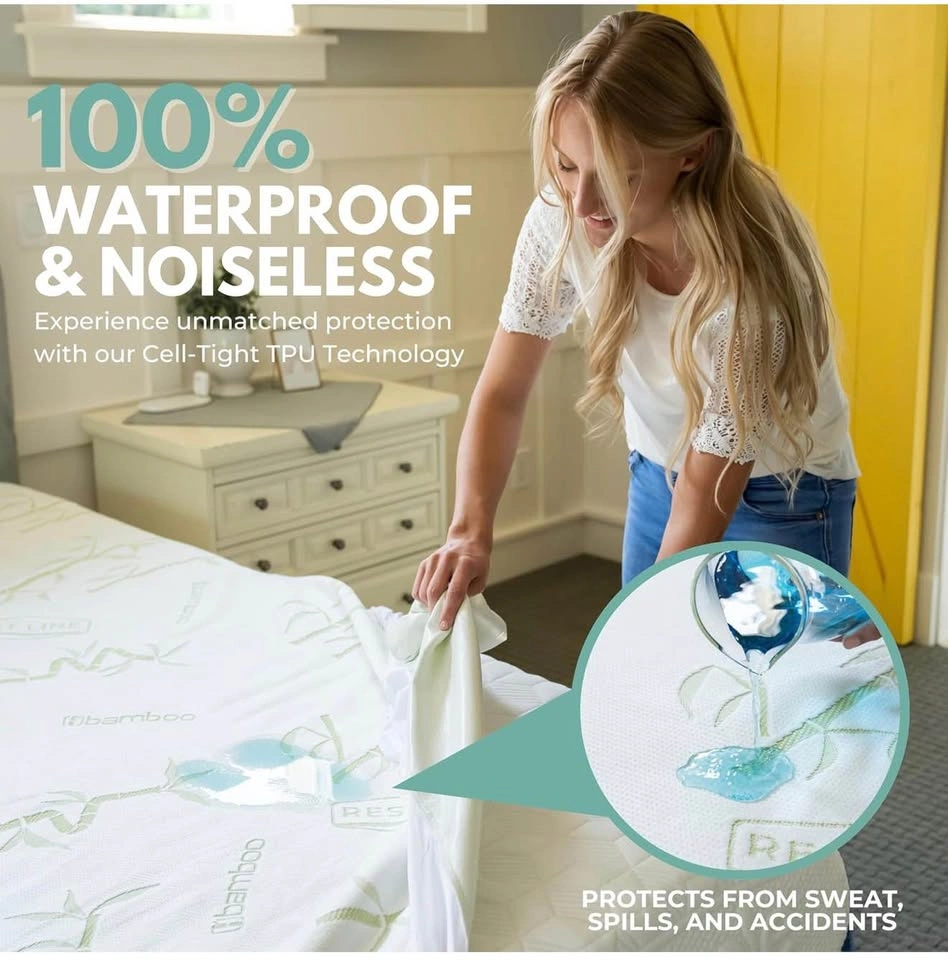 NEW KMALL Bamboo Mattress Protector (Queen) - Waterproof - photo 2