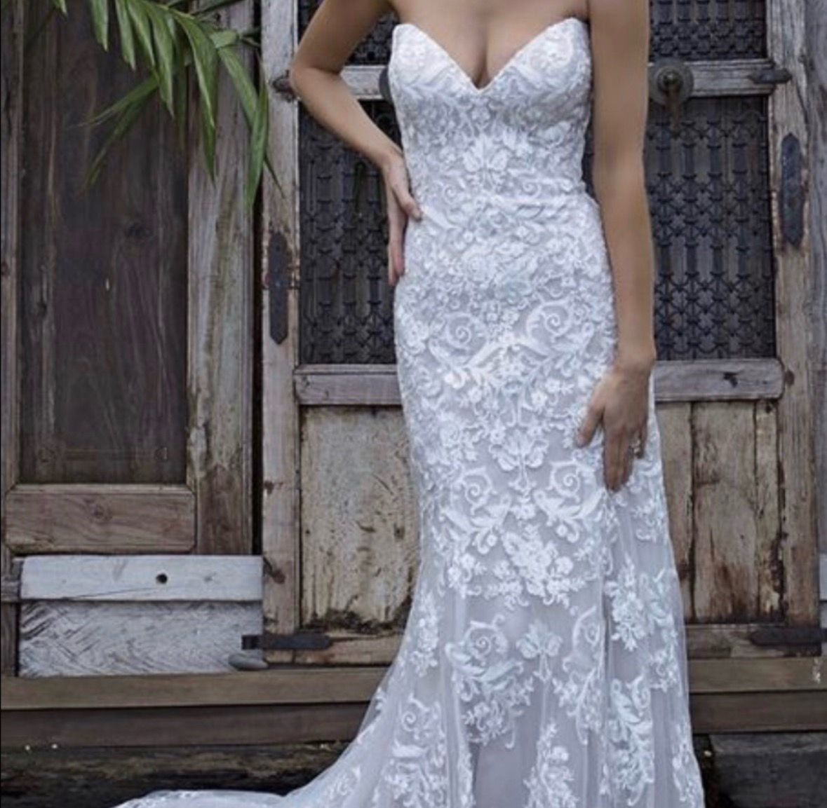 Wedding Dress by Madi Lane - Altered, Includes Veil & Belt
