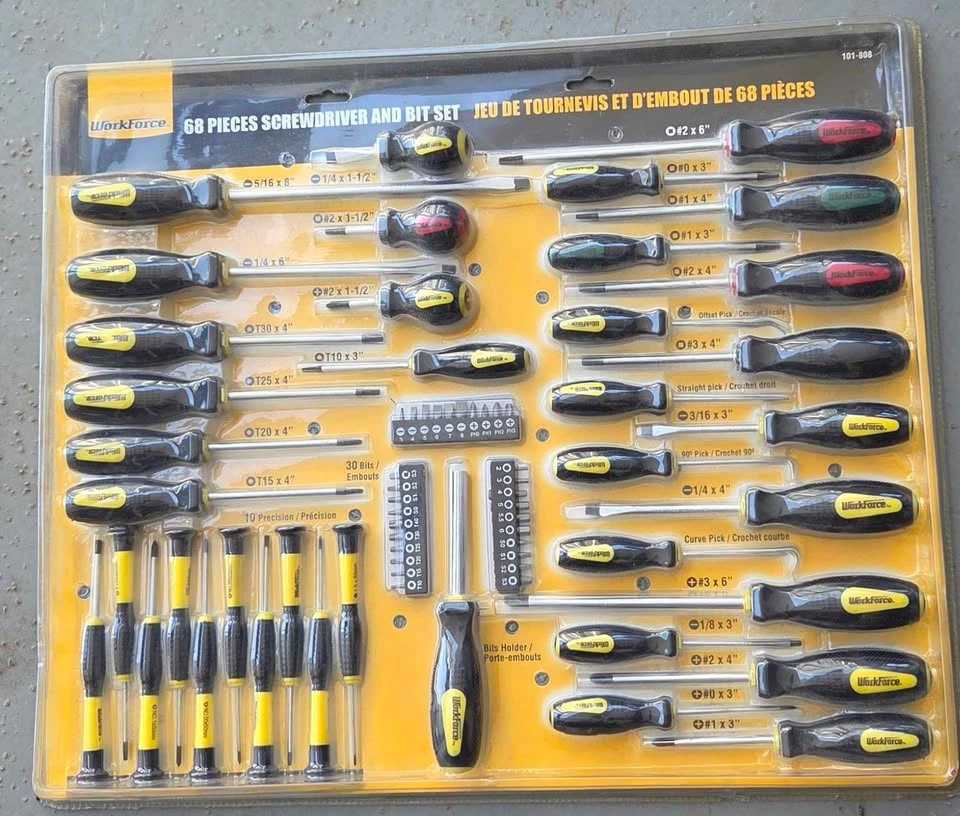 Workforce 68 pcs Screwdriver and Bit Set - photo 2