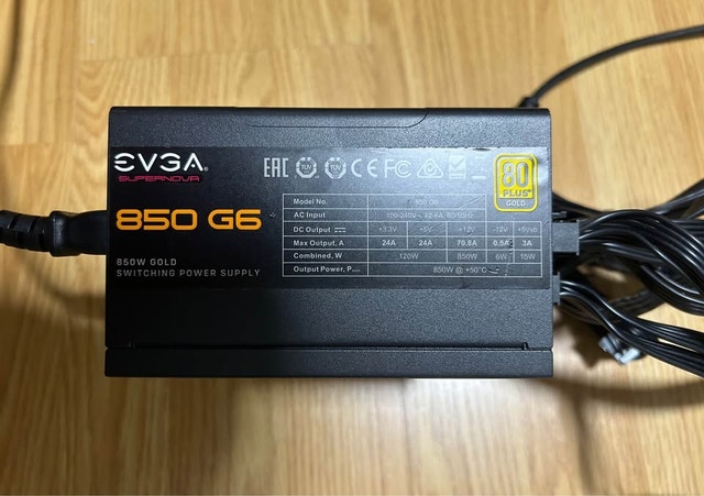 EVGA SuperNOVA 850 G6 850W 80+ Gold ATX PSU