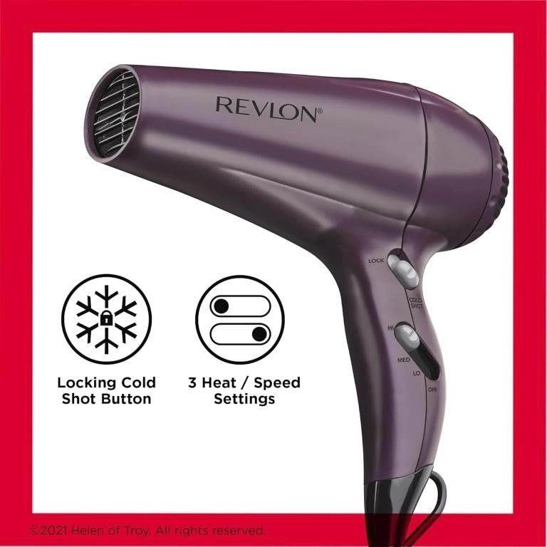 New Revlon 1875W Quick Dry Hair Dryer - Lightweight - photo 2