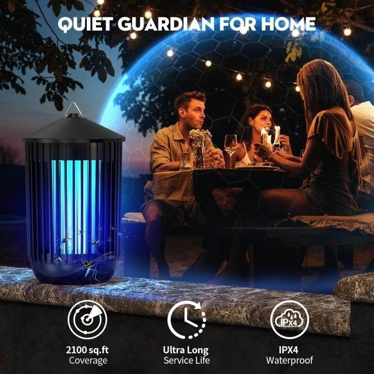 Bug Zapper Outdoor Indoor, Mosquito Zapper - photo 2