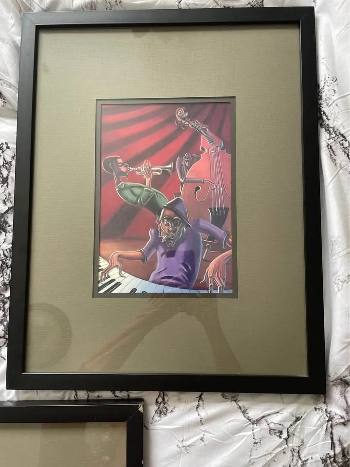 3 Justin Bua Prints: Piano Man, Piano Man II, Jazz Trio - photo 3