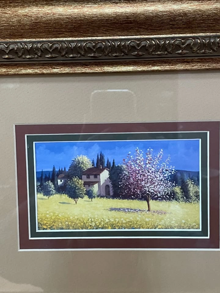 Beautiful Framed Print of a Farm house with a Cherry tree - photo 2