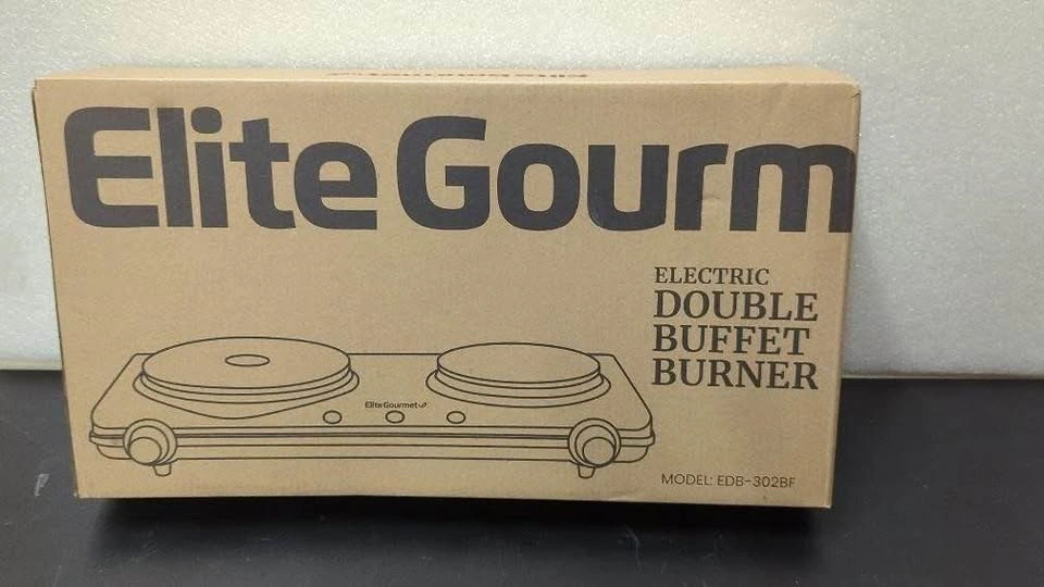 Brand new Elite Gourmet EDB-302BF Countertop Double Stove - photo 3
