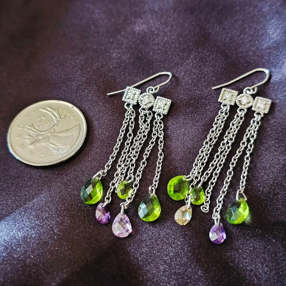 Fairycore Earrings Bundle 925 Sterling Silver Dangle Dragonfly B - photo 2