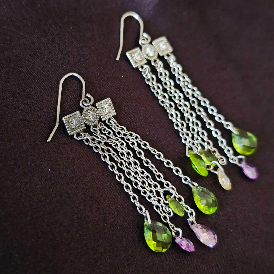 Fairycore Earrings Bundle 925 Sterling Silver Dangle Dragonfly B - photo 3