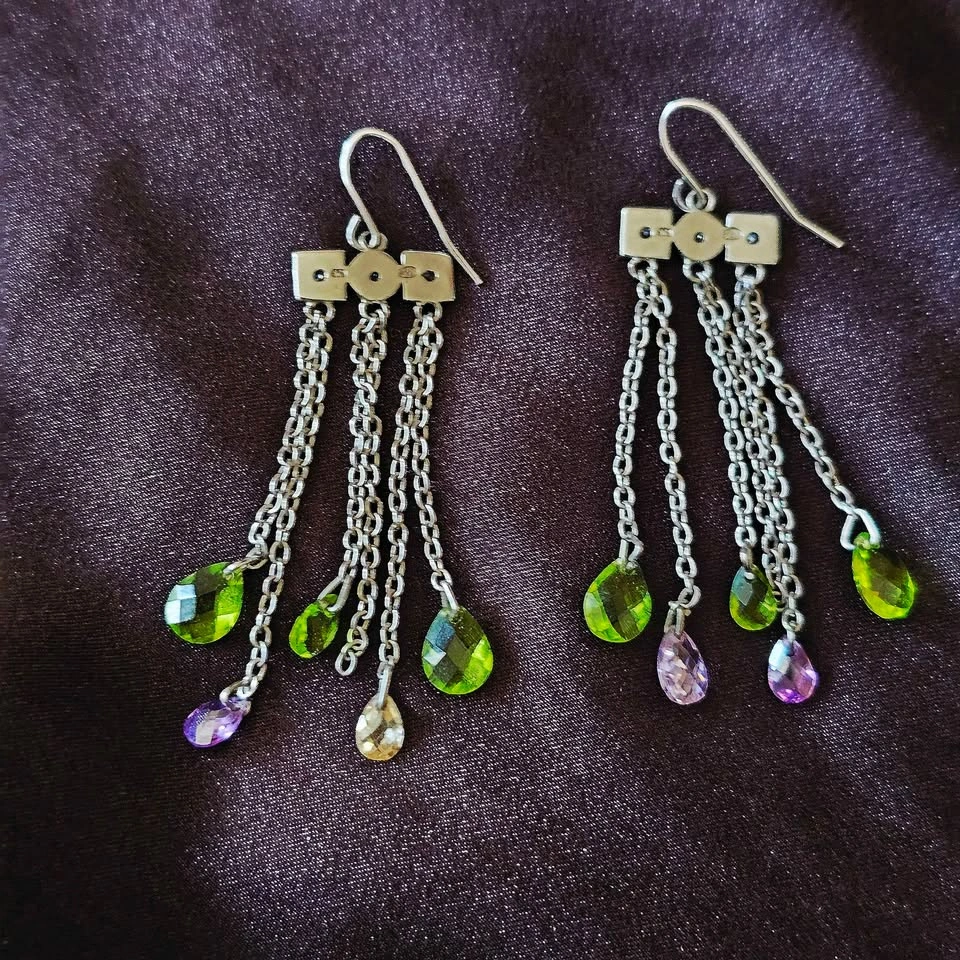 Fairycore Earrings Bundle 925 Sterling Silver Dangle Dragonfly B - photo 4