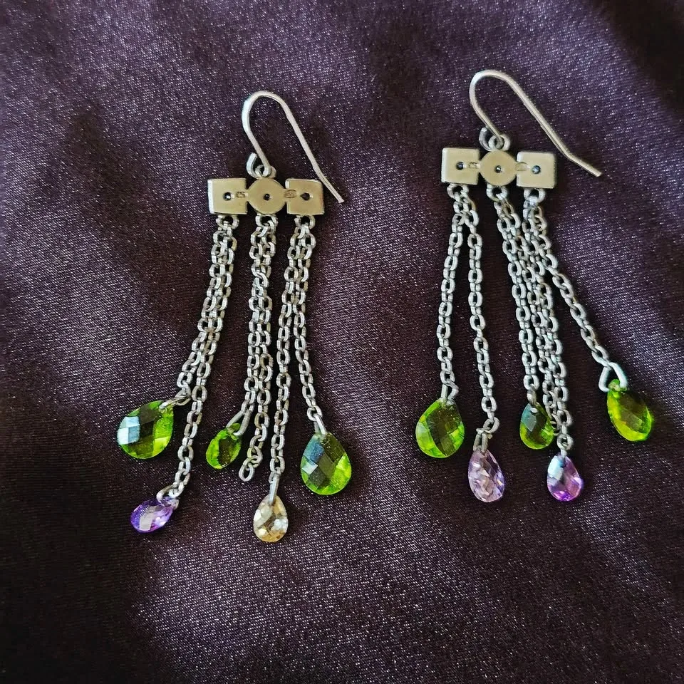 Fairycore Earrings Bundle 925 Sterling Silver Dangle Dragonfly B - photo 4