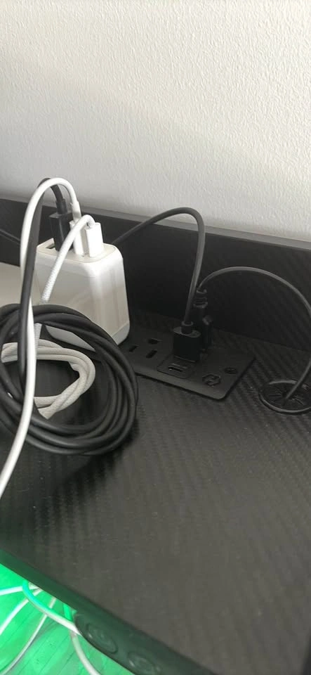 Rolanstar Standing Desk with LED Lights & Charging Station, 55" - photo 2