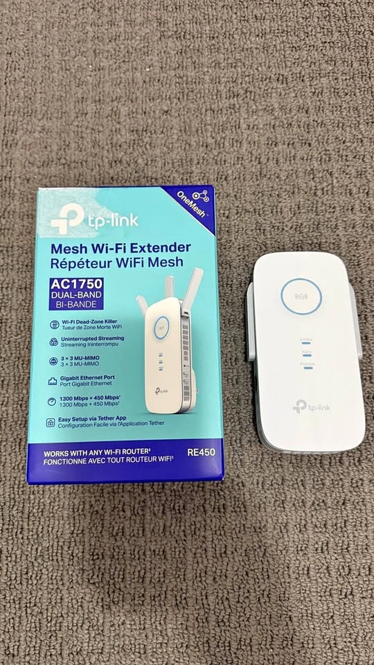 TP-Link AC1750 WiFi Range Extender (RE450) - Fast & Reliable