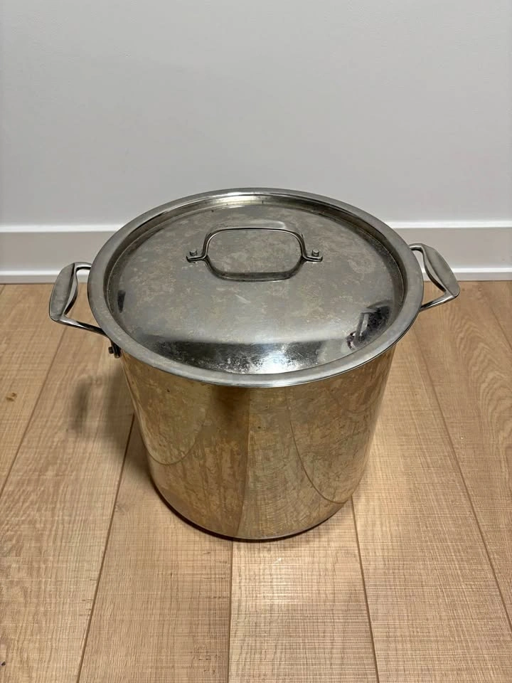 Bergner Stainless Steel Stock Pot with Lid, 16 L