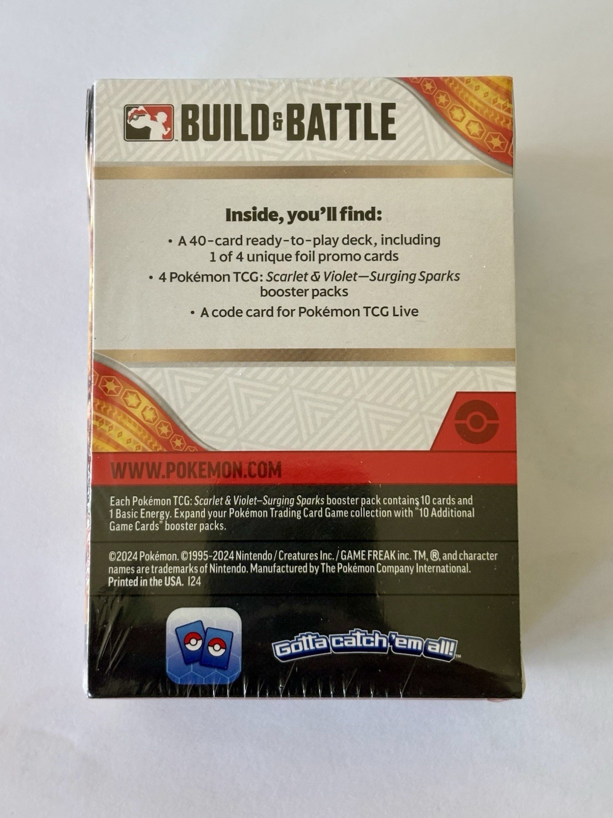 Pokemon Scarlet and Violet Surging Sparks Build and Battle Box [ - photo 2