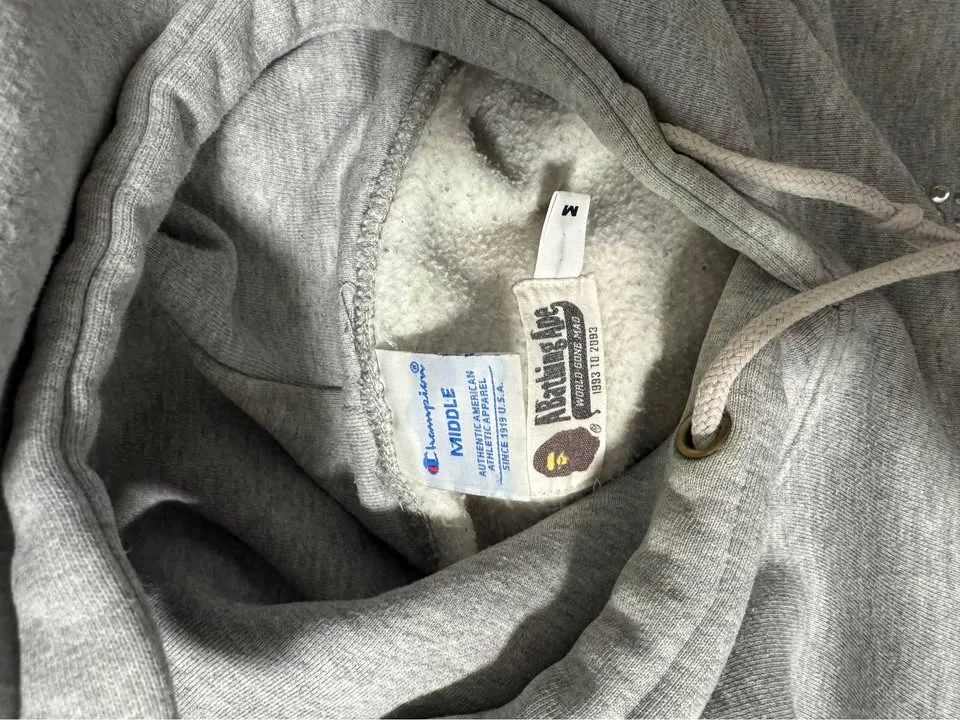 Bathing Ape x Champion Rhinestone Hoodie - photo 2
