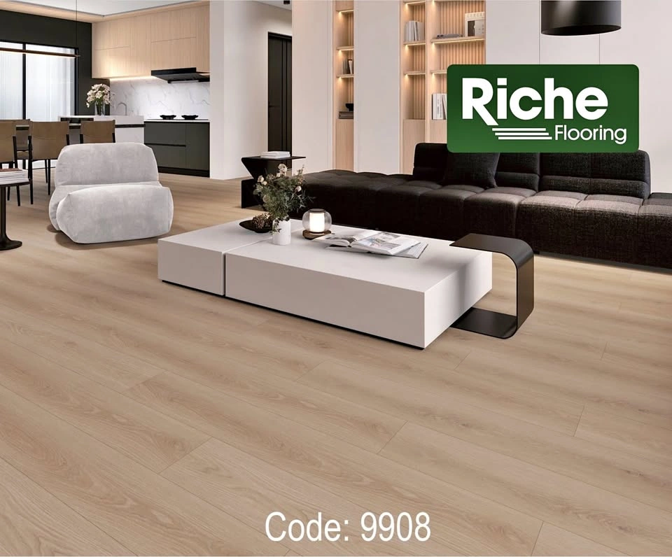 $1.39/sqft 12mm Laminate Flooring | Riche Flooring | Warm Parchm