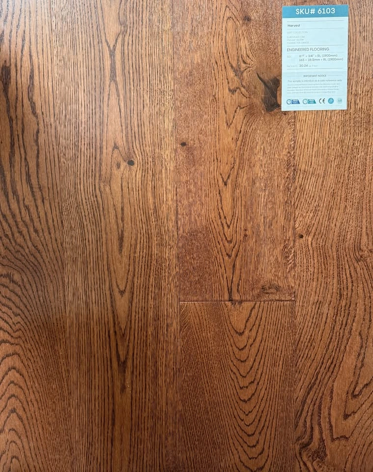$3.69/sqft European Oak Engineered Flooring 6.5" | Harvest 🔥Sale - photo 2