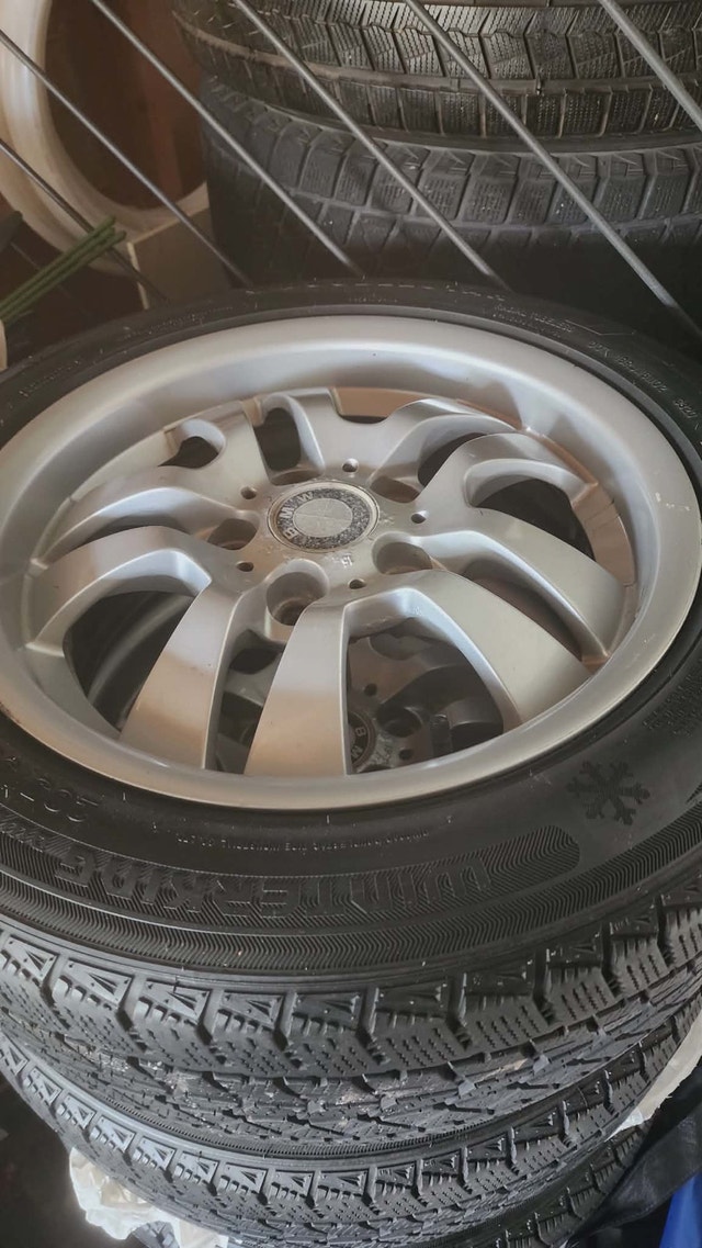 BMW OEM 16'' Alloy Rims + Winter Tires Set 205/55R16 - photo 5