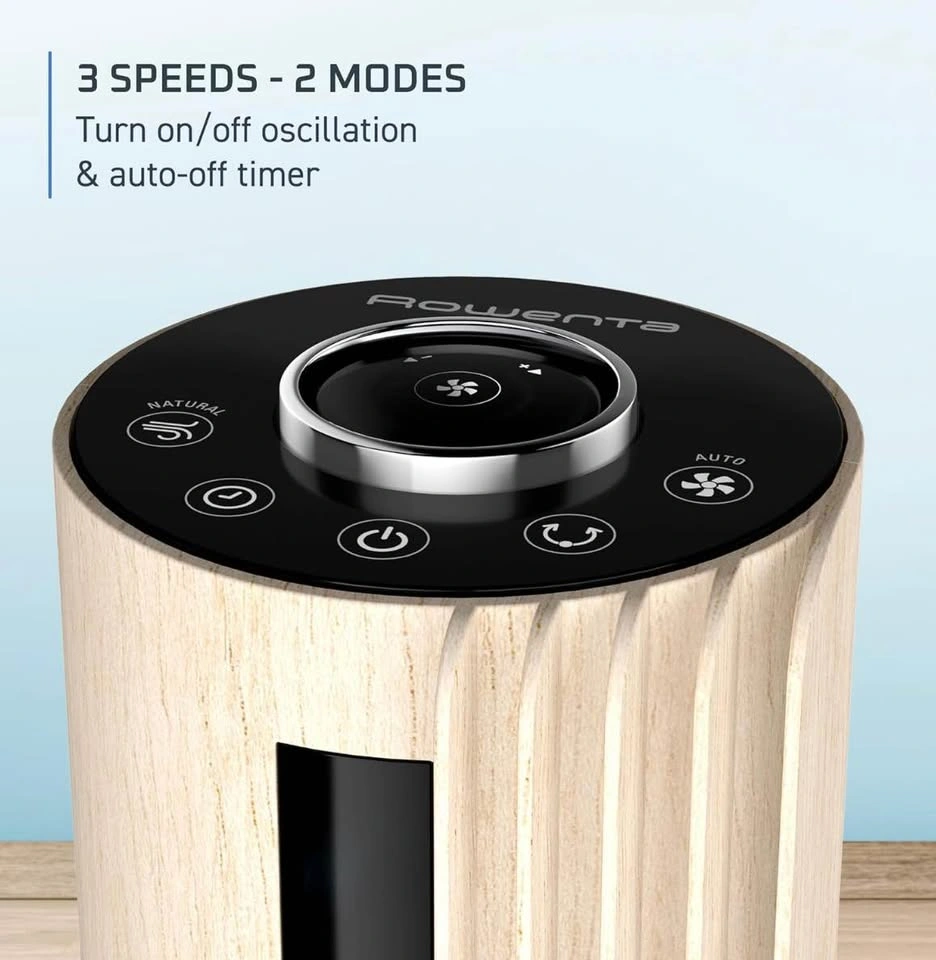 Wood look rotating tower fan - photo 4