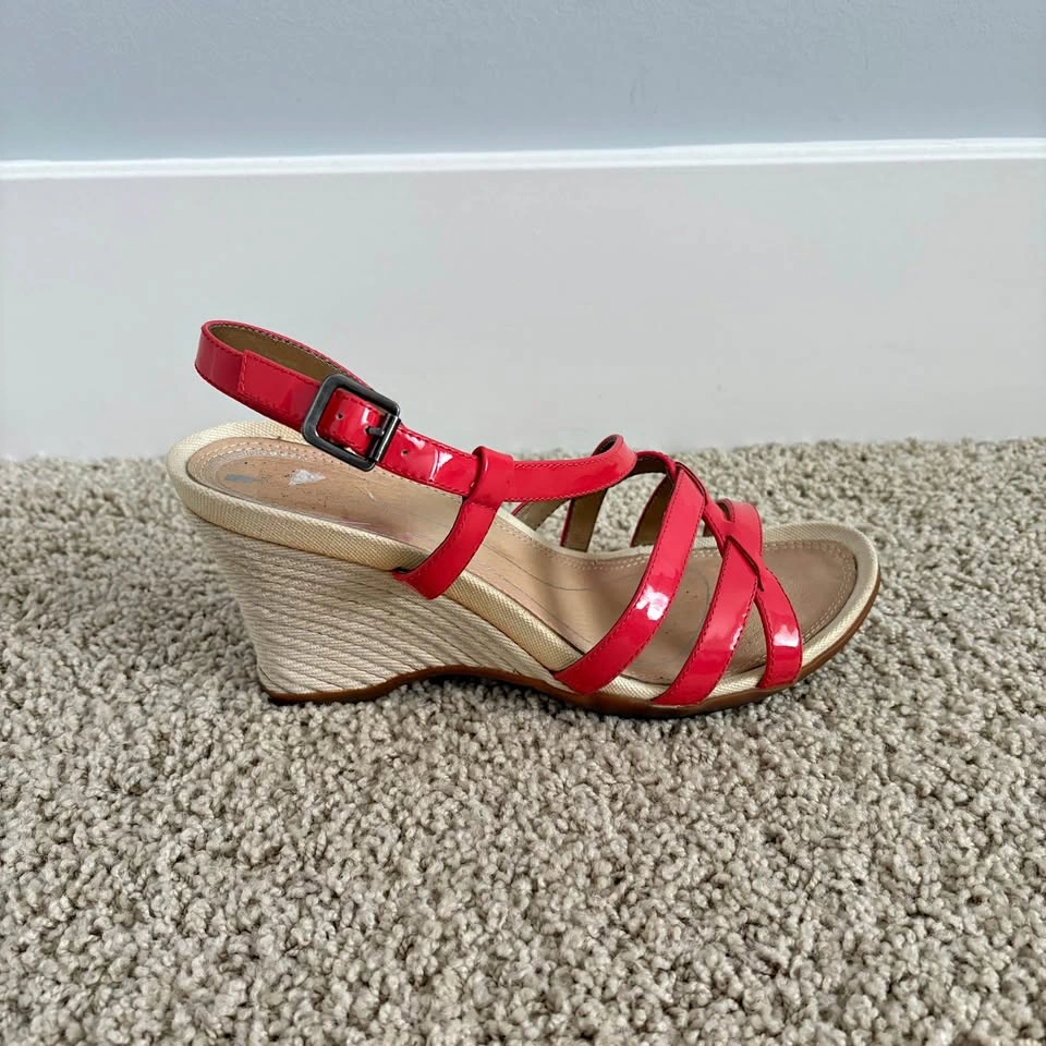 Rockport Size 7 Glen Annan Wedge Sandals